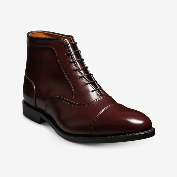 Allen Edmonds Park Avenue Cap-toe Oxford Dress Boot Burgundy Leather Size 10 D M main image 5